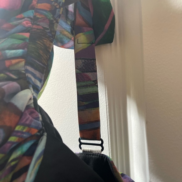 Forever Unique one shoulder multi color mini dress - Picture 4 of 5